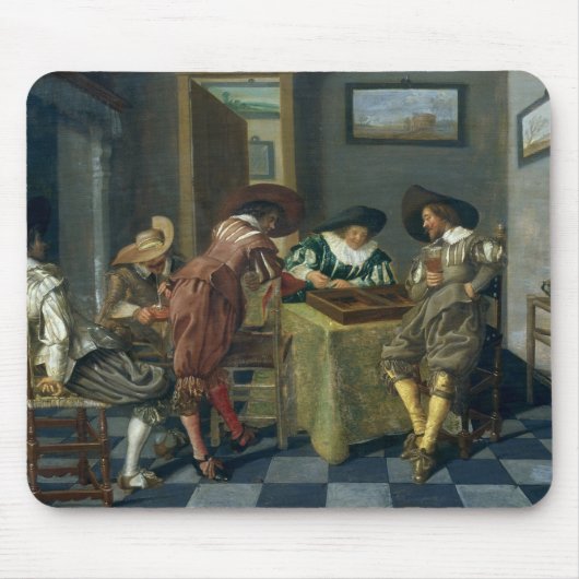 Het spel van Backgammon Muismat (Voorkant)