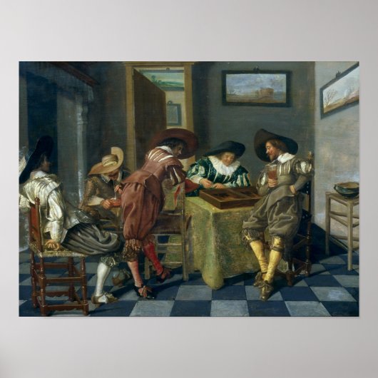 Het spel van Backgammon Poster (Voorkant)