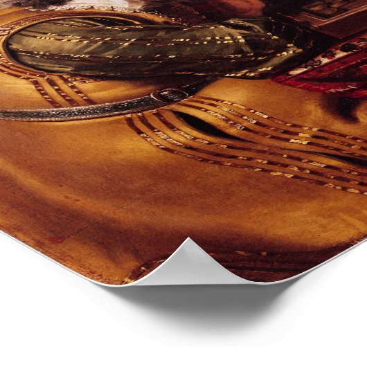 Het spel van Backgammon Poster (Hoek)