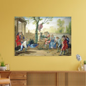 Het spel van Bowls Canvas Afdruk (Insitu (Woonkamer))