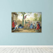 Het spel van Bowls Canvas Afdruk (Insitu (Houten vloer))
