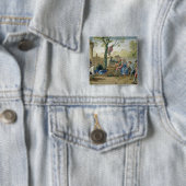 Het spel van Bowls Vierkante Button 5,1 Cm (In situ)