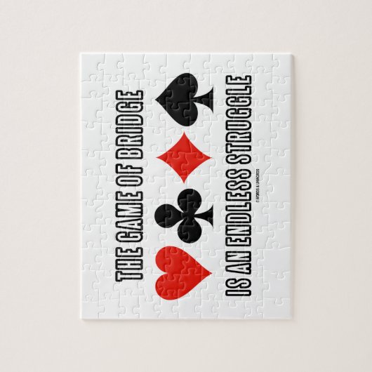 Het spel van de brug is een eindeloze strijd legpuzzel (Verticaal)