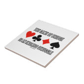 Het spel van de brug is een eindeloze strijd tegeltje (Zijkant)