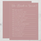 het spel van de bruid of de groom (Voorkant / Achterkant)