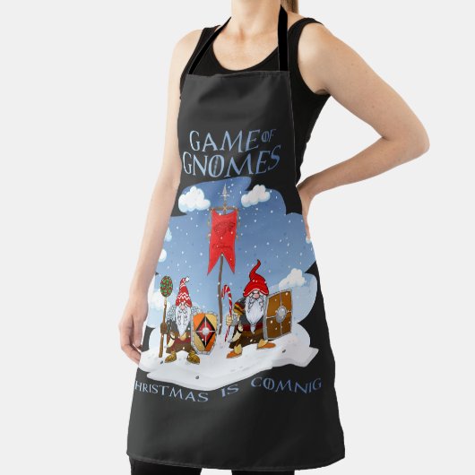 Het spel van de kerst van Gnomen komt eraan Schort (Insitu)
