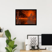 Het spel van de schaak poster (Thuiskantoor)