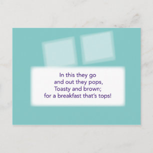 Het spel van de schatjacht - Clue #4 - Toaster Briefkaart