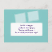 Het spel van de schatjacht - Clue #4 - Toaster Briefkaart (Voorkant)