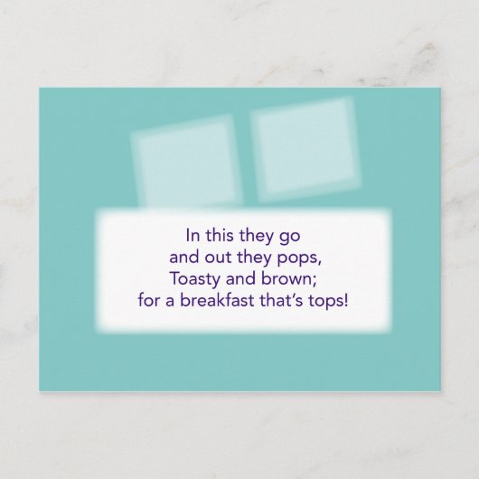 Het spel van de schatjacht - Clue #4 - Toaster Briefkaart (Voorkant)