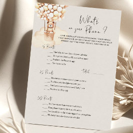 Het spel van het Baby shower van het beer wat op U