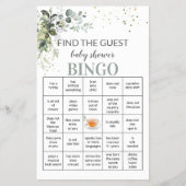 Het Spel van het baby shower vindt de brochure van (Voorkant)