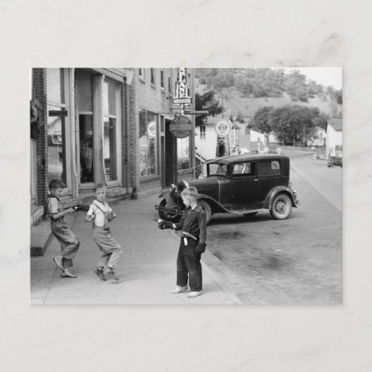 Het Spel van het kind in Wisconsin, de jaren '30 Briefkaart (Voorkant)