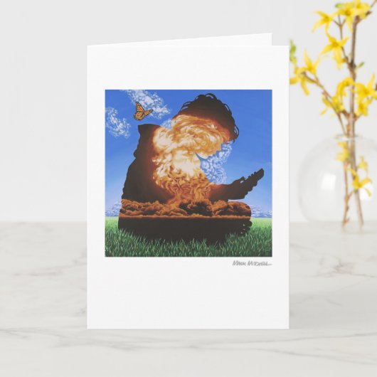 Het Spel van het kind Kaart (Gele Bloem)