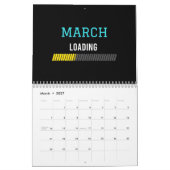 Het spel van het ladingsscherm 2024 Kalender (Mar 2027)