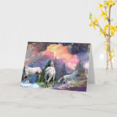 Het Spel van het paard Kaart (Gele Bloem)