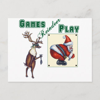 Het Spel van het Rendier van spelen Briefkaart