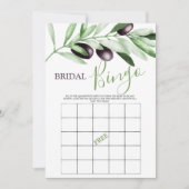 Het Spel van het Vrijgezellenfeest van het Olijfbi Kaart (Voorkant)