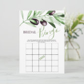 Het Spel van het Vrijgezellenfeest van het Olijfbi Kaart (Staand voorkant)