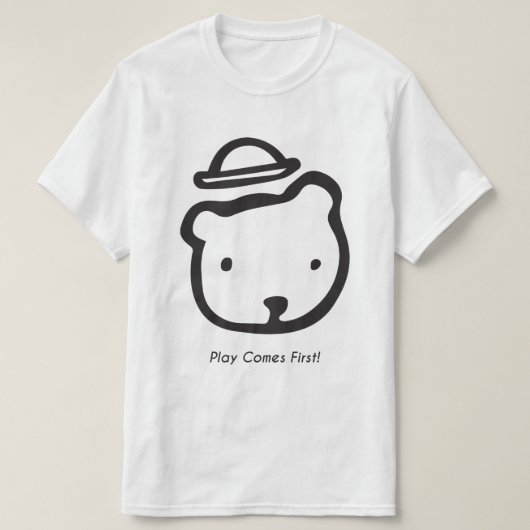 Het Spel van mannen komt eerste Klassieke BW T-shirt (Design voorkant)