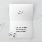 HET SPEL VAN MUIZEN IN DE DE VAKANTIEKAART VAN DE FEESTDAGEN KAART (Binnen)