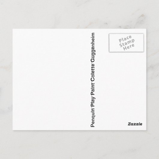 Het Spel van Penquin Briefkaart (Achterkant)