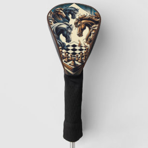 Het spel van ridders - schaken ontmoet fantasie golfheadcover