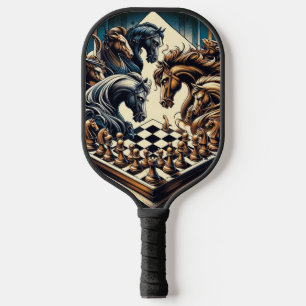 Het spel van ridders - schaken ontmoet fantasie pickleball paddle