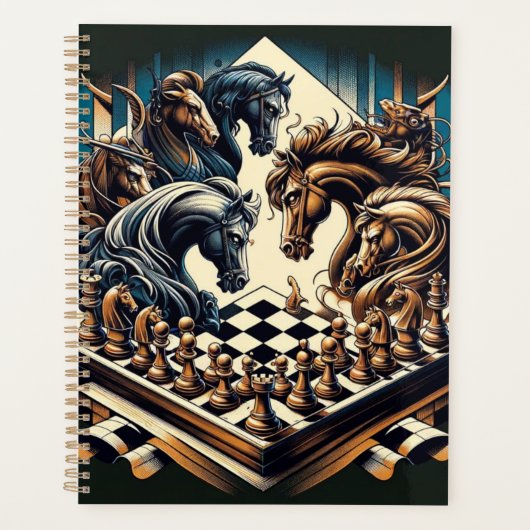 Het spel van ridders - schaken ontmoet fantasie planner (Voorkant)