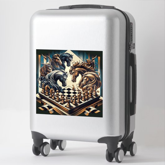 Het spel van ridders - schaken ontmoet fantasie sticker (Koffer)