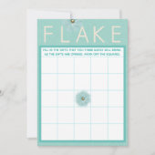 Het Spel van Themed Bingo van Kerstmis van de vlok Feestdagenkaart (Voorkant)