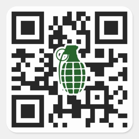 Het spel vierkante sticker (Voorkant)