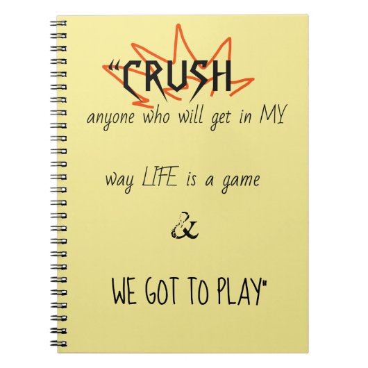 Het spelboek notitieboek (Voorkant)