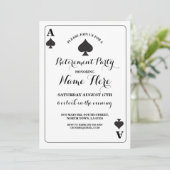 Het spelen KaartAce van Spades Vegas Uitnodiging v (Staand voorkant)