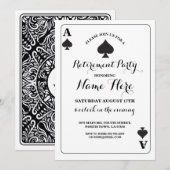 Het spelen KaartAce van Spades Vegas Uitnodiging v (Voorkant / Achterkant)