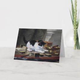 Het spelen Kitten door Henriëtte Ronner-Knip Bedankkaart