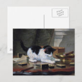 Het spelen Kitten door Henriëtte Ronner-Knip Briefkaart (Voorkant / Achterkant)