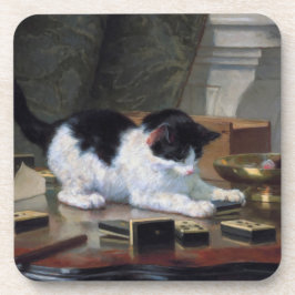 Het spelen Kitten door Henriëtte Ronner-Knip Onderzetter