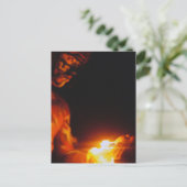 Het spelen met Brand Briefkaart (Staand voorkant)