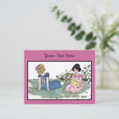 Het spelen met de Doll Briefkaart (Staand voorkant)