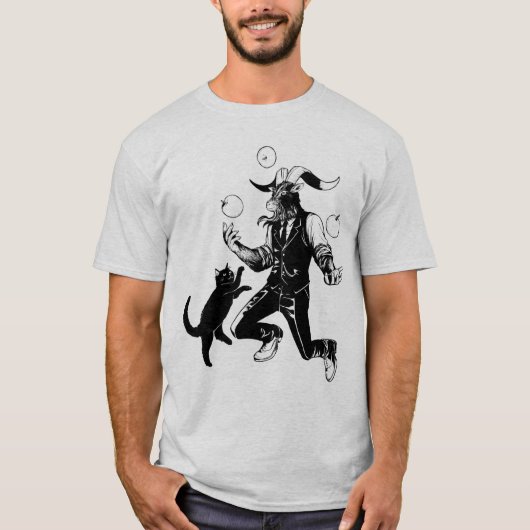 Het spelen met een kat t-shirt (Voorkant)