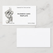 Het spelen van Bal - Jong Orang Oetan Ape Visitekaartje (Voorkant / Achterkant)