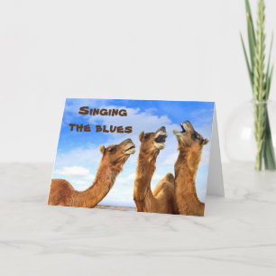 HET SPELEN VAN CAMELS DIE DE BLUES-KRIJGT GOED ZEN KAART