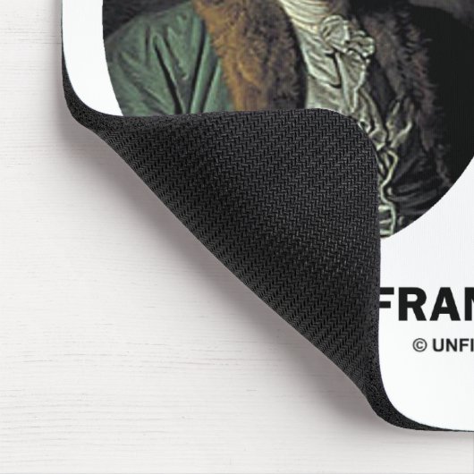 Het spelen van Chess Caution Benjamin Franklin Quo Muismat (Hoek)