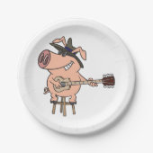 Het Spelen van de Blauwte Papieren Bordje (Voorkant)