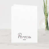 Het Spelen van de engel Harp Feestdagen Kaart (Achterkant)