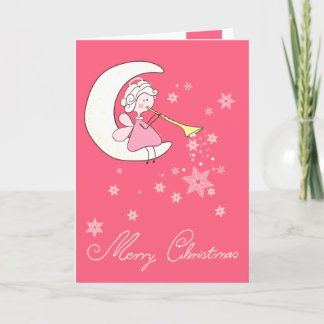 Het Spelen van de engel Trompet Feestdagen Kaart