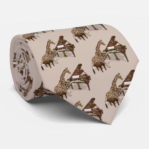Het Spelen van de Giraffe van het genie Piano Stropdas