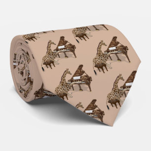 Het Spelen van de Giraffe van het genie Piano Stropdas