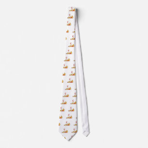 Het Spelen van de hond met de T-shirts en de Gifte Stropdas